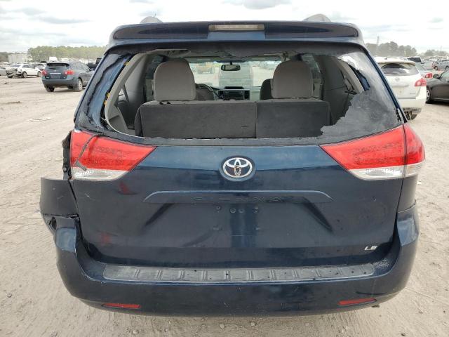 5TDKK3DC3BS095064 - 2011 TOYOTA SIENNA LE BLUE photo 6
