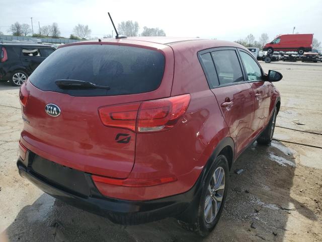 KNDPB3AC1E7621927 - 2014 KIA SPORTAGE BASE RED photo 3