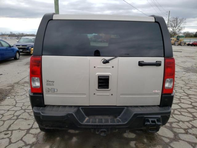 5GTDN13E278252787 - 2007 HUMMER H3 BEIGE photo 6