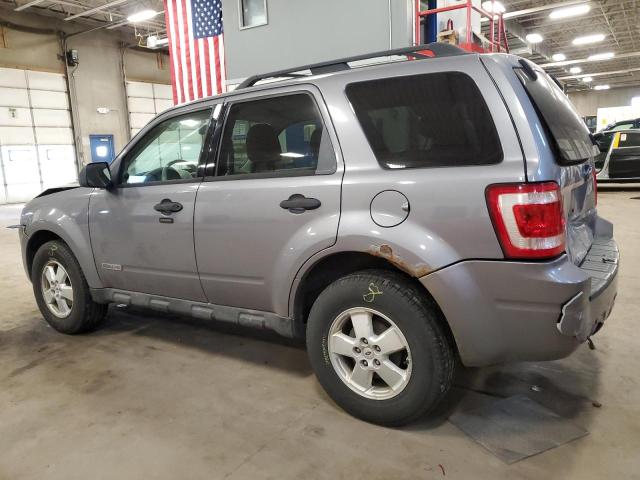 1FMCU03Z88KA13506 - 2008 FORD ESCAPE XLT GRAY photo 2