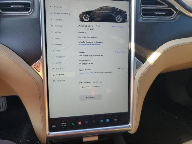 5YJSA1E29GF142042 - 2016 TESLA MODEL S გრაფიტი ფოტო 9