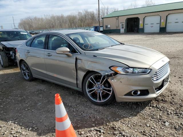 3FA6P0K99FR178988 - 2015 FORD FUSION TITANIUM TAN photo 4