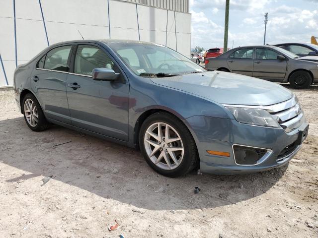 3FAHP0JA5CR202462 - 2012 FORD FUSION SEL BLUE photo 4