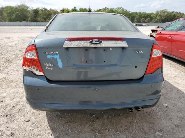 3FAHP0JA5CR202462 - 2012 FORD FUSION SEL BLUE photo 6