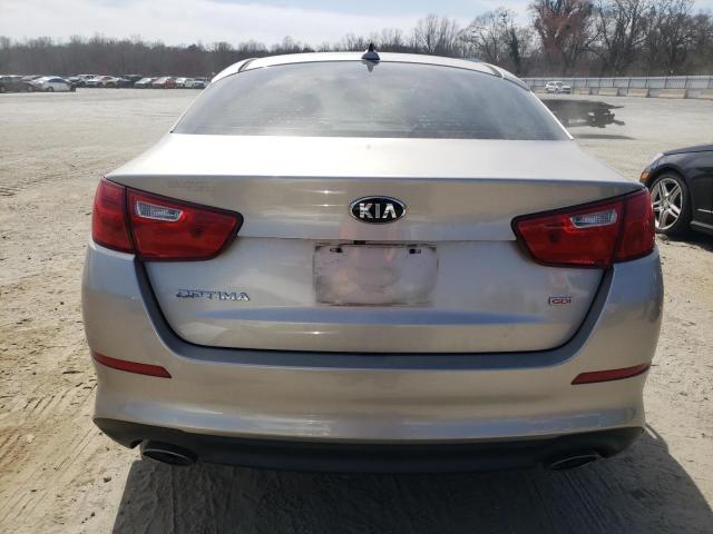 KNAGM4A77F5554795 - 2015 KIA OPTIMA LX SILVER photo 6