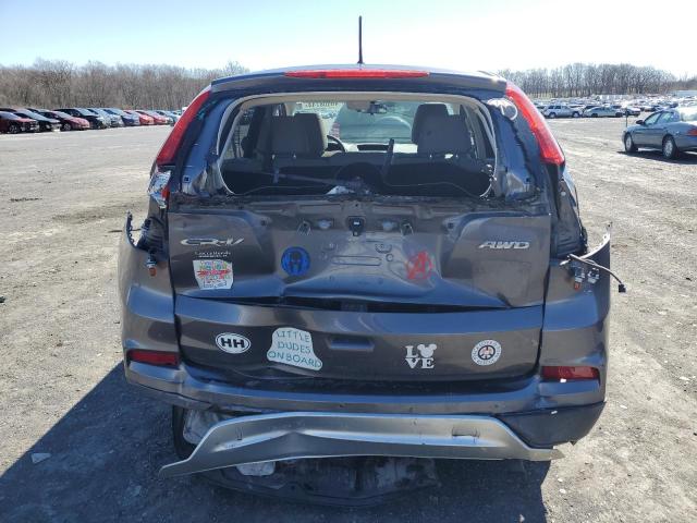 2HKRM4H57FH670630 - 2015 HONDA CR-V EX GRAY photo 6