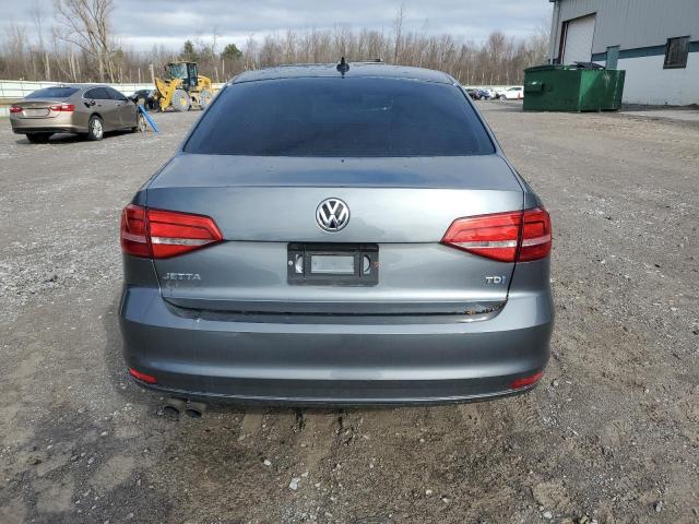 3VWLA7AJXFM301002 - 2015 VOLKSWAGEN JETTA TDI GRAY photo 6