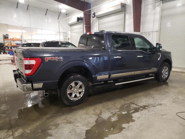 1FTFW1ED8NFA29406 - 2022 FORD F150 SUPERCREW BLUE photo 3