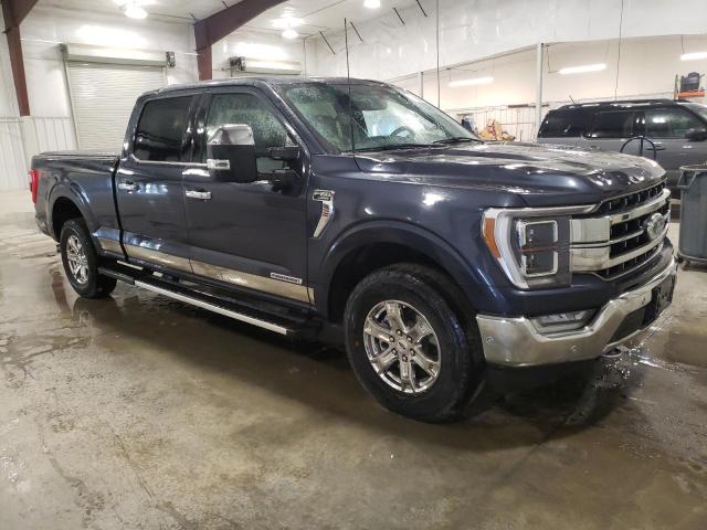 1FTFW1ED8NFA29406 - 2022 FORD F150 SUPERCREW BLUE photo 4