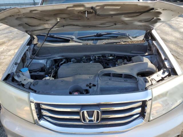 5FNYF3H52CB021344 - 2012 HONDA PILOT EXL GRAY photo 11