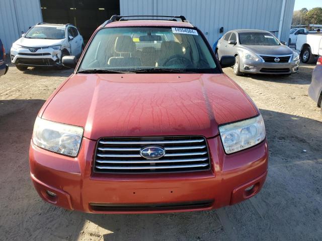 JF1SG63618G705731 - 2008 SUBARU FORESTER 2.5X RED photo 5
