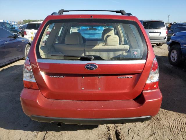 JF1SG63618G705731 - 2008 SUBARU FORESTER 2.5X RED photo 6