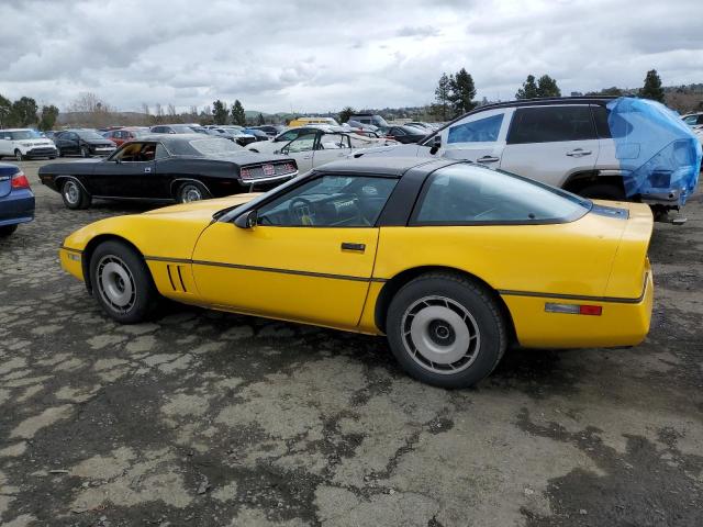 1G1YY0786F5116850 - 1985 CHEVROLET CORVETTE YELLOW photo 2