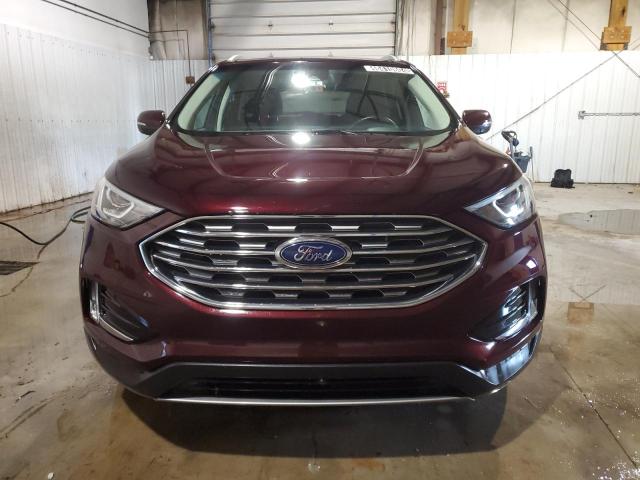 2FMPK4J96KBC34265 - 2019 FORD EDGE SEL BURGUNDY photo 5