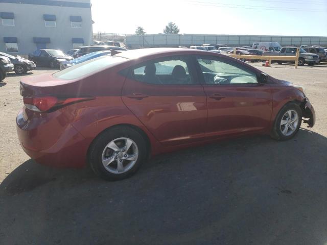 5NPDH4AE8EH464014 - 2014 HYUNDAI ELANTRA SE RED photo 3