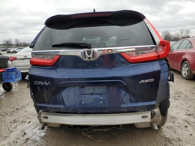 7FARW2H84JE029360 - 2018 HONDA CR-V EXL BLUE photo 6