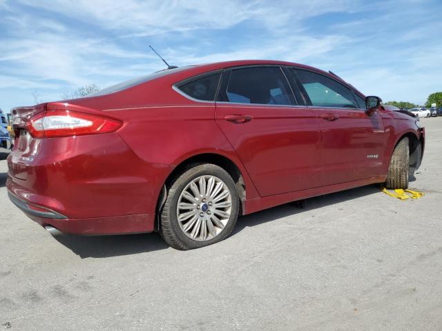 3FA6P0LU9FR157786 - 2015 FORD FUSION SE HYBRID RED photo 3