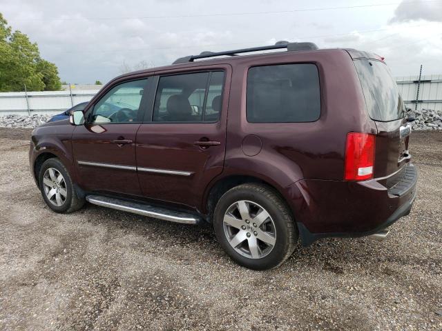 5FNYF3H95FB022107 - 2015 HONDA PILOT TOURING MAROON photo 2