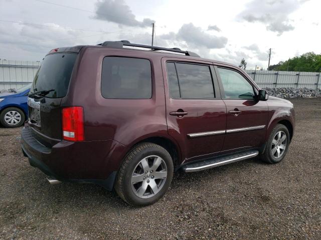 5FNYF3H95FB022107 - 2015 HONDA PILOT TOURING MAROON photo 3