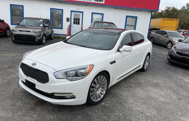 KNALW4D46F6022619 - 2015 KIA K900 WHITE photo 2