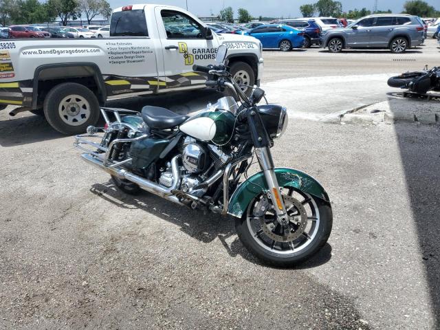 1HD1FHM13EB708676 - 2014 HARLEY-DAVIDSON FLHP POLICE ROAD KING GREEN photo 1