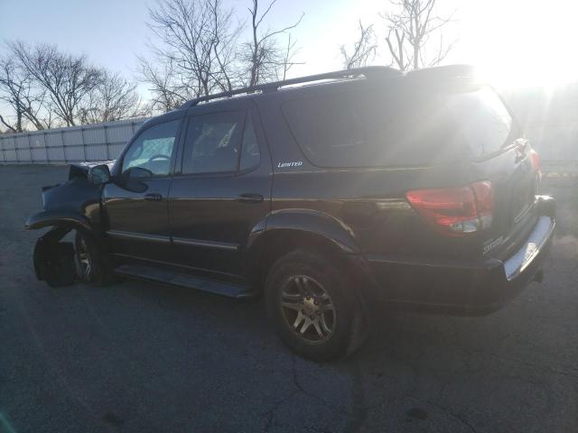 5TDBT48A26S274424 - 2006 TOYOTA SEQUOIA LIMITED BLACK photo 2