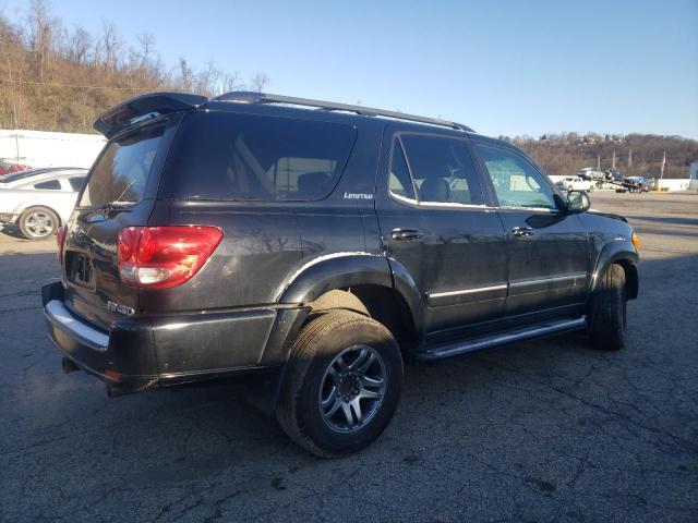 5TDBT48A26S274424 - 2006 TOYOTA SEQUOIA LIMITED BLACK photo 3