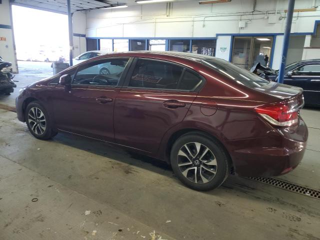 19XFB2F85DE274658 - 2013 HONDA CIVIC EX BURGUNDY photo 2