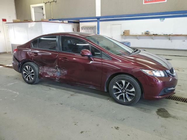 19XFB2F85DE274658 - 2013 HONDA CIVIC EX BURGUNDY photo 4