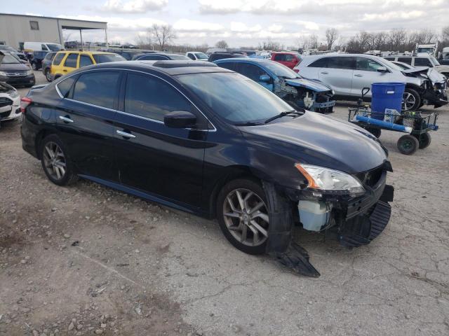 3N1AB7AP8EY247687 - 2014 NISSAN SENTRA S BLACK photo 4