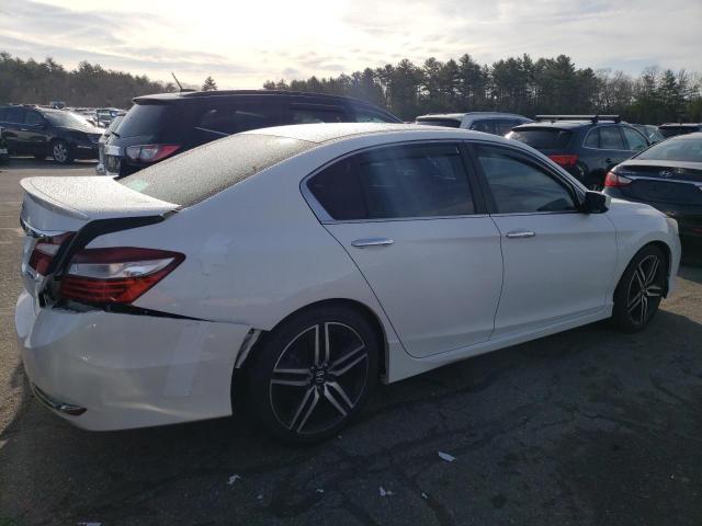 1HGCR2F52GA147363 - 2016 HONDA ACCORD SPORT WHITE photo 3