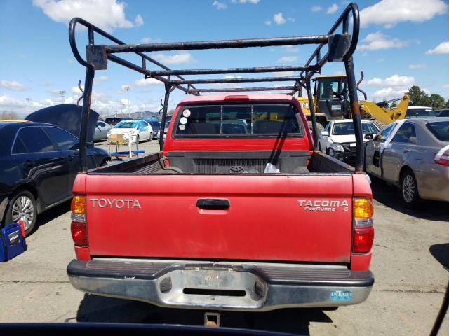 5TEGN92N42Z106323 - 2002 TOYOTA TACOMA DOUBLE CAB PRERUNNER RED photo 6