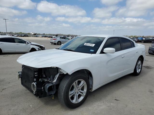 2C3CDXBG0KH707106 - 2019 DODGE CHARGER SXT WHITE photo 1