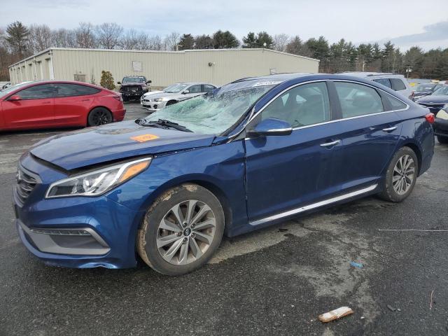 5NPE34AF3HH515225 - 2017 HYUNDAI SONATA SPORT BLUE photo 1