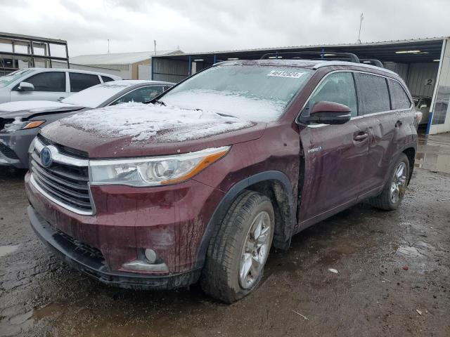 2015 TOYOTA HIGHLANDER HYBRID LIMITED, 