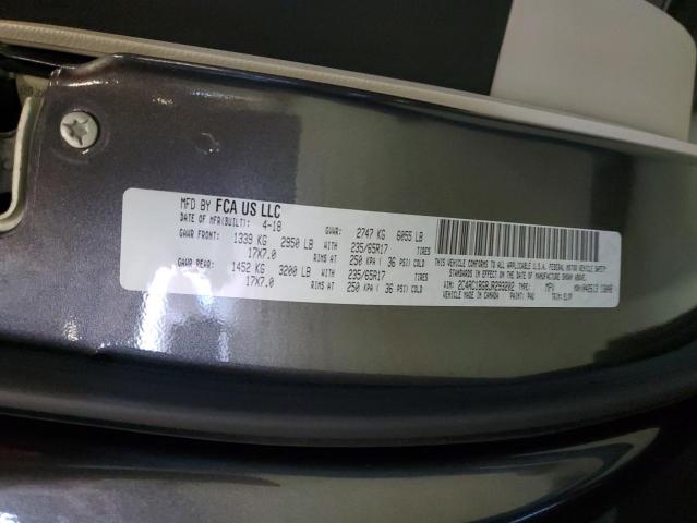 2C4RC1BG8JR293202 - 2018 CHRYSLER PACIFICA TOURING L GRAY photo 13