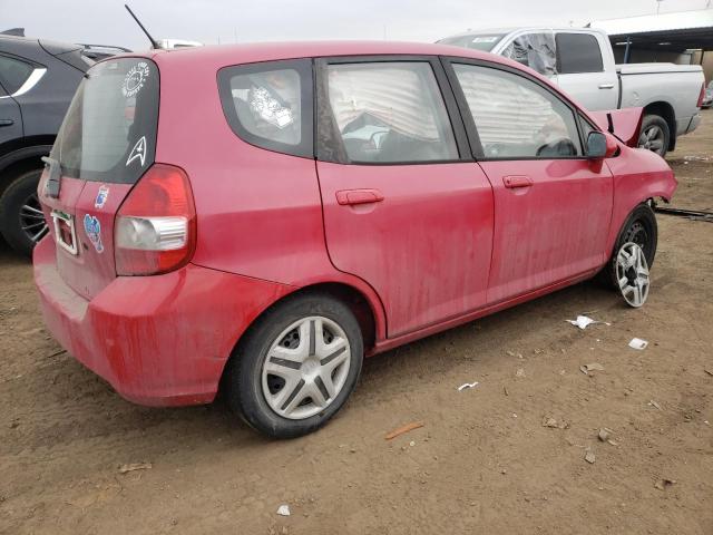 JHMGD37427S038548 - 2007 HONDA FIT RED photo 3