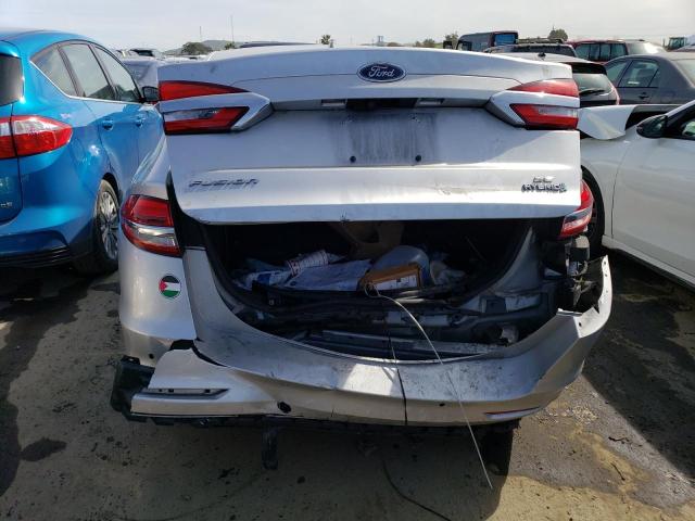 3FA6P0LU4KR268983 - 2019 FORD FUSION SE SILVER photo 6