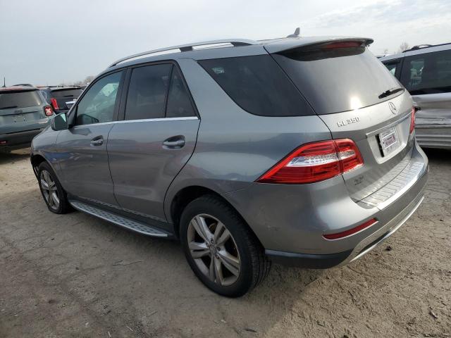 4JGDA5HB9CA024423 - 2012 MERCEDES-BENZ ML 350 4MATIC SILVER photo 2