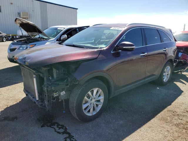 5XYPG4A37JG344284 - 2018 KIA SORENTO LX MAROON photo 1