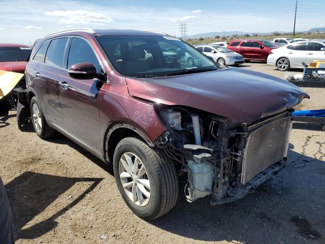 5XYPG4A37JG344284 - 2018 KIA SORENTO LX MAROON photo 4