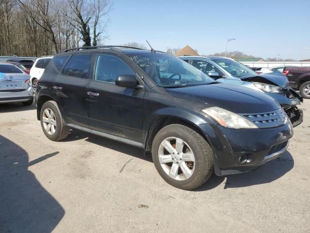 JN8AZ08T16W426783 - 2006 NISSAN MURANO SL BLACK photo 4