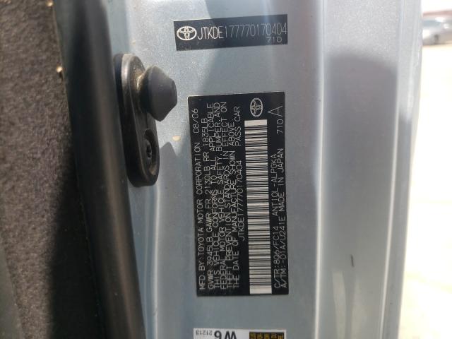 JTKDE177770170404 - 2007 TOYOTA SCION TC 银色 照片 10