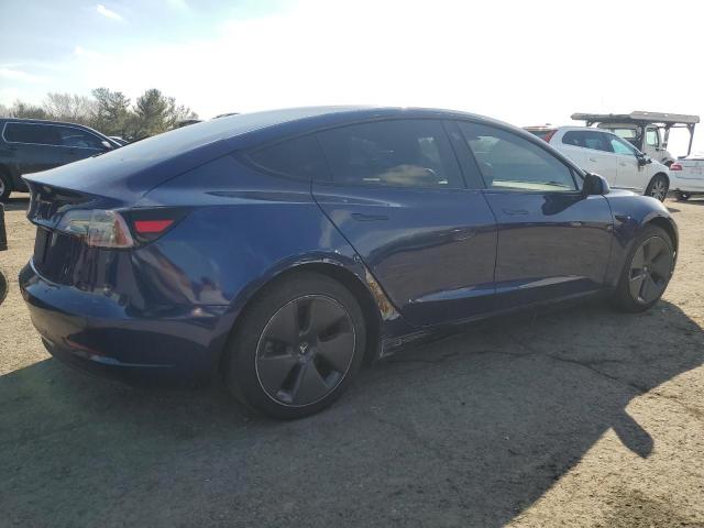 5YJ3E1EA5MF854124 - 2021 TESLA MODEL 3 BLUE photo 3