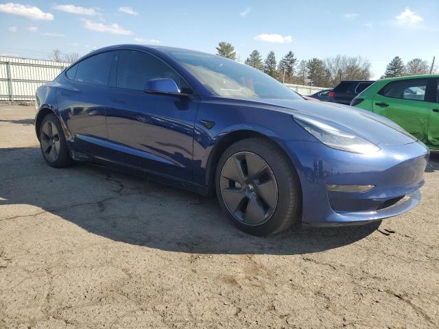 5YJ3E1EA5MF854124 - 2021 TESLA MODEL 3 BLUE photo 4