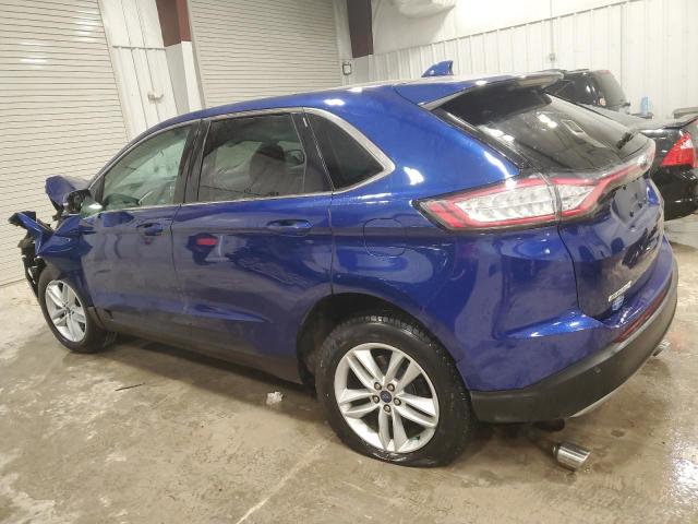 2FMTK4J87FBB99683 - 2015 FORD EDGE SEL BLUE photo 2