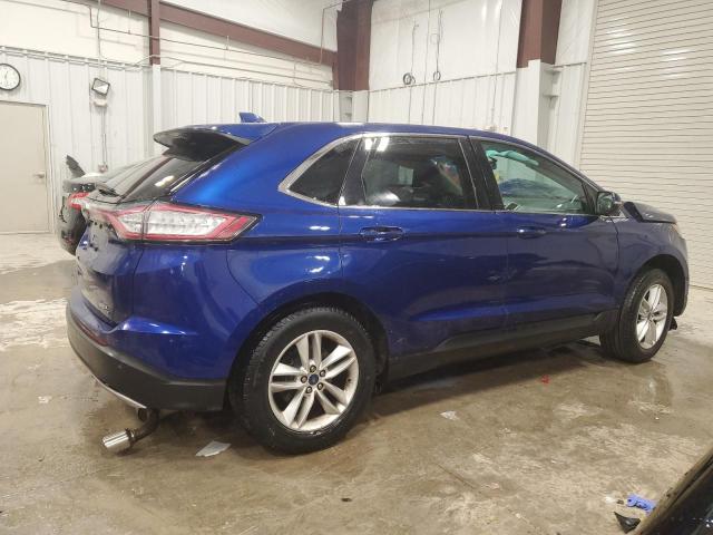 2FMTK4J87FBB99683 - 2015 FORD EDGE SEL BLUE photo 3