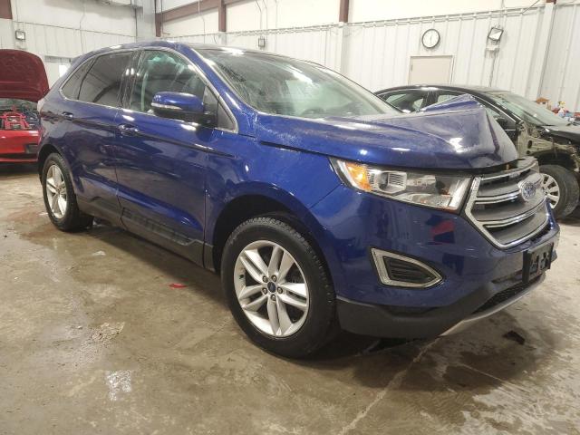 2FMTK4J87FBB99683 - 2015 FORD EDGE SEL BLUE photo 4