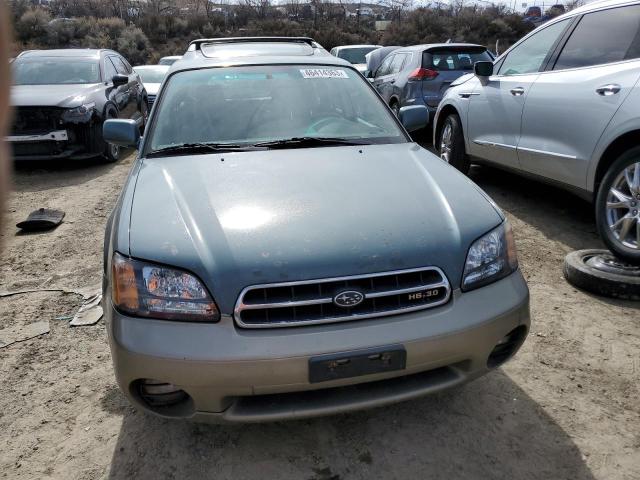 4S3BH896517635487 - 2001 SUBARU LEGACY OUTBACK H6 3.0 VDC GREEN photo 5