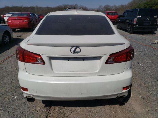 JTHCF5C23C5057126 - 2012 LEXUS IS 250 WHITE photo 6